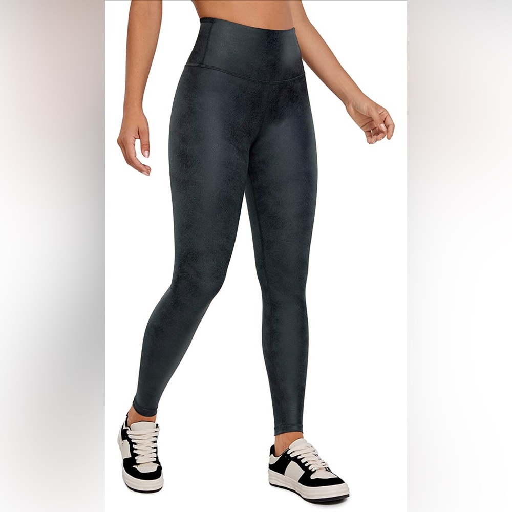 CRZ YOGA Faux Leather leggings new with tags